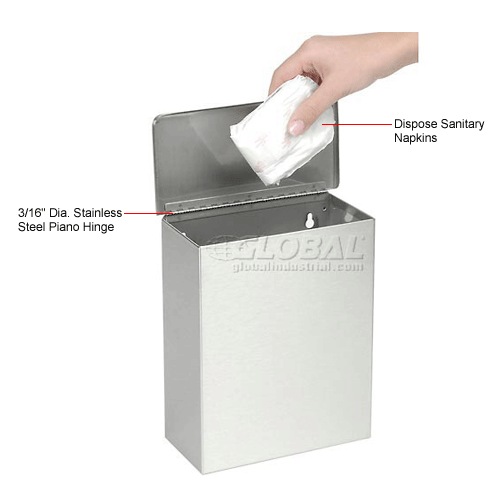 ASI® Surface Mounted Sanitary Napkin Disposal 0852 B201884