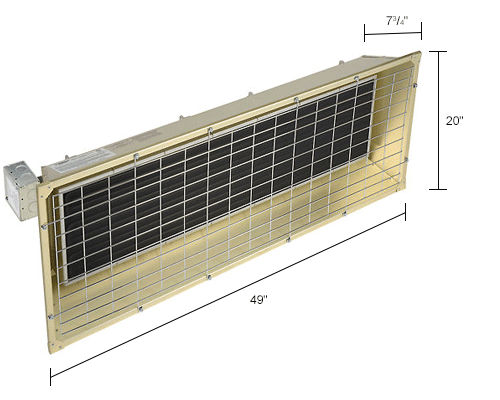 TPI Fostoria Infrared Heater FSS-9548-3 Electric Overhead 9.50 kW 480V