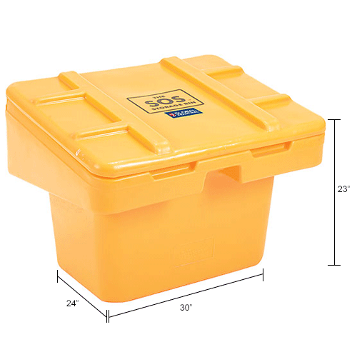 Global Industrial&#153; Lockable Outdoor Storage Container, 30"Lx24"Wx23"H, 5.5 Cu. Ft., Yellow