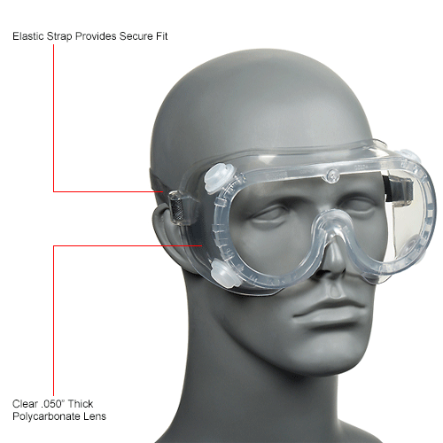 MCR Safety 2230R Polycarbonate Goggles - Indirect Vent