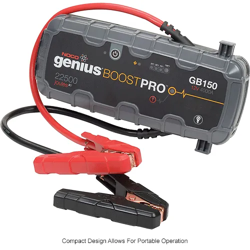 NOCO Genius Boost PRO 3000 Amp UltraSafe Lithium Jump Starter - GB150