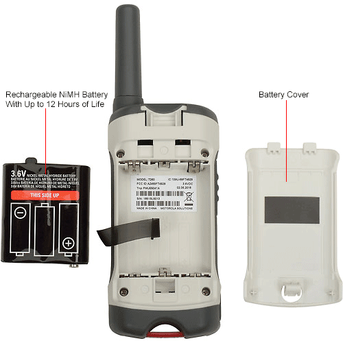 Motorola Talkabout ® T260 Rechargeable TwoWay Radios,White 2 Pack