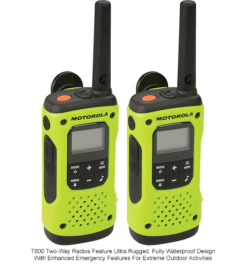 Motorola Solutions Talkabout® T600 Waterproof Rechargeable TwoWay