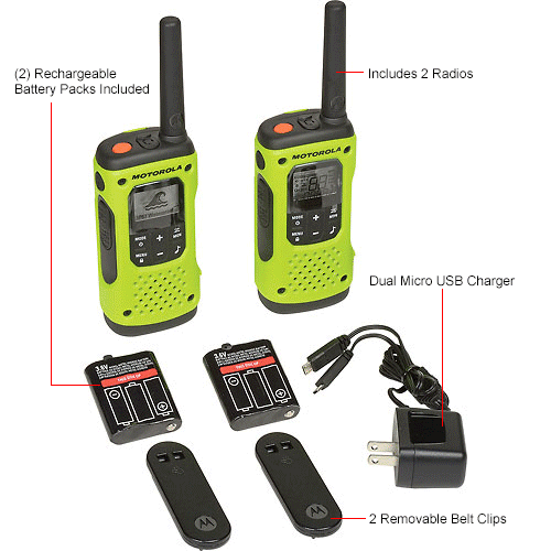 Motorola Solutions Talkabout® T600 Waterproof Rechargeable TwoWay