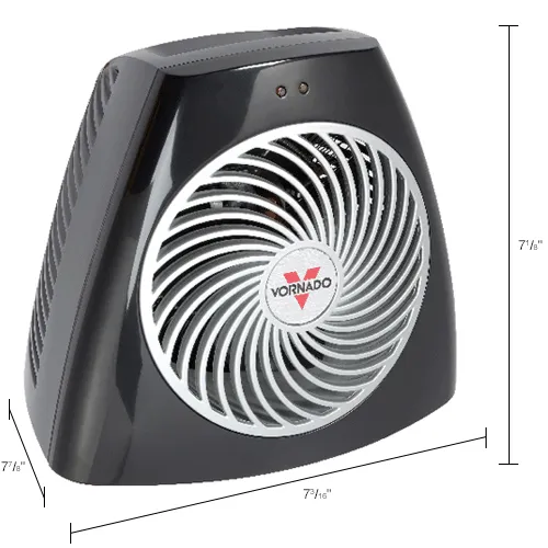 Vornado® VH202+ Personal Vortex Heater, 120V, Black, 750 Watt - Main Image