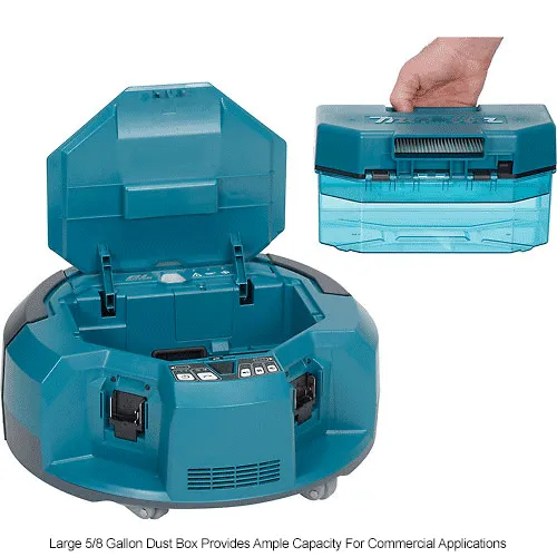 Makita® Lithium-Ion Brushless Cordless Robotic Vacuum, 18 Makita® Lithium-Ion Brushless Cordless Robotic Vacuum, 18
