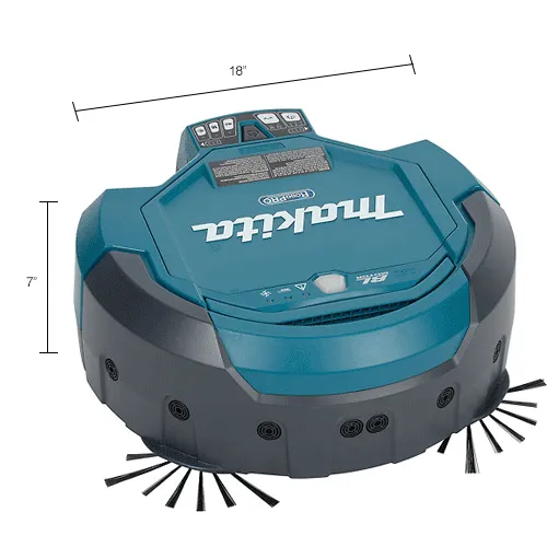 Makita® Lithium-Ion Brushless Cordless Robotic Vacuum, 18