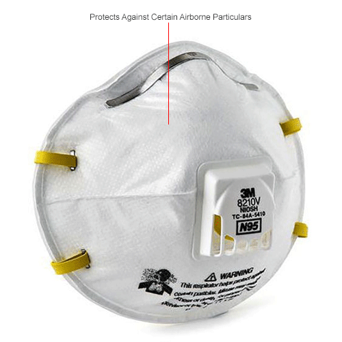 3M&#8482; 8210V N95 Disposable Particulate Respirator, 10/Box