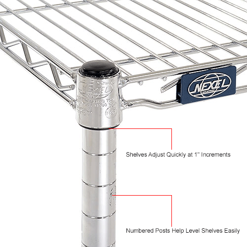 Nexel® Chrome Wire Dunnage Rack 24"W x 18"D x 14"H B2256994