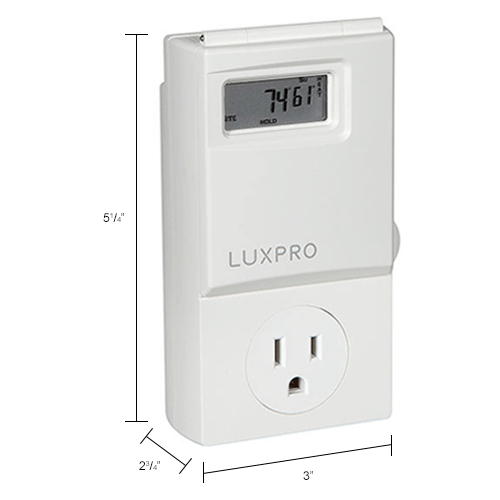 HVAC/R Controls Thermostats LUX Line Voltage Programmable Outlet Thermostat PSP300 For