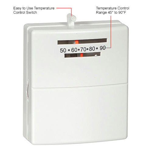 LUX Low Voltage Mechanical Non-Programmable Thermostat PSM30SA - 1