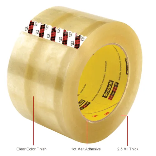 3M 373 Tape, Clear, 2 x 55 yds., 2.5 Mil Thick for $15.21 Online in Canada