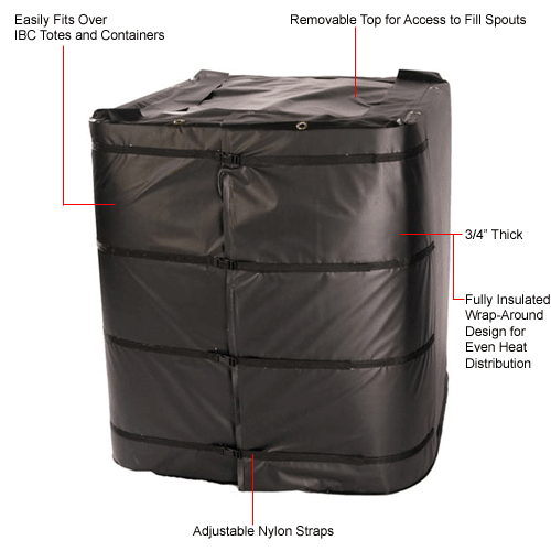 Powerblanket® Insulated Tote Heating Blanket For 275 Gallon IBC Tote