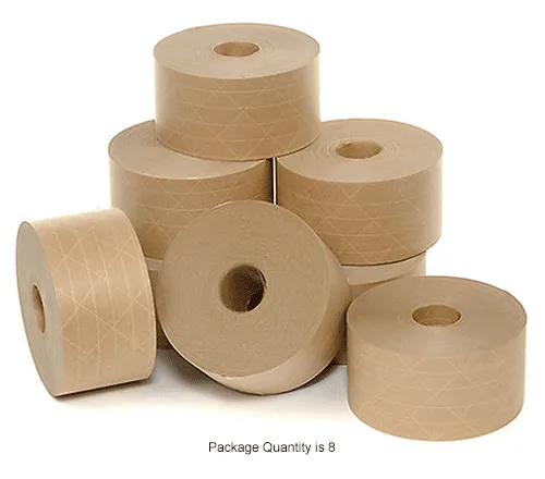 Tape Logic Reinforced Water Activated Packing Tape 7500 3 Core 3 x 200 Yd.  Kraft Case Of 10 - Office Depot