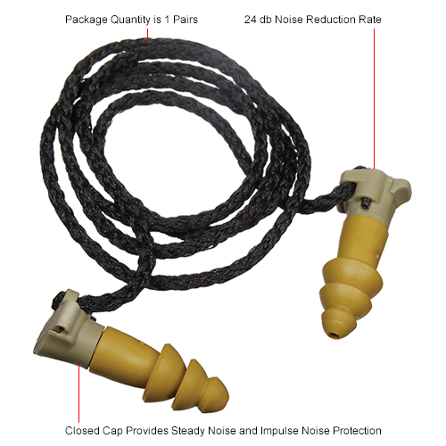 Moldex 6497 Battleplugs® Impulse Protection Reusable Earplugs Corded Small Nrr 12db24db 6101