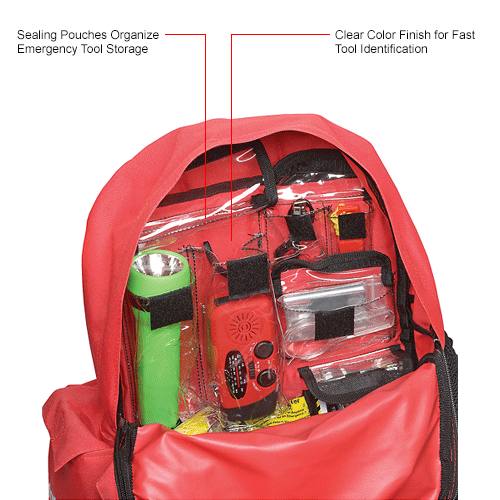 American Red Cross 91052 Emergency Preparedness Backpack, Red Cross