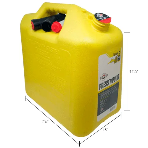 Garage BOSS Press 'N Pour 5 Gallon Diesel Can, GB356