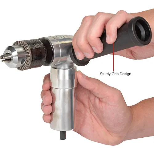 Global Industrial™ Right Angle Air Drill, Jacobs, 1/2