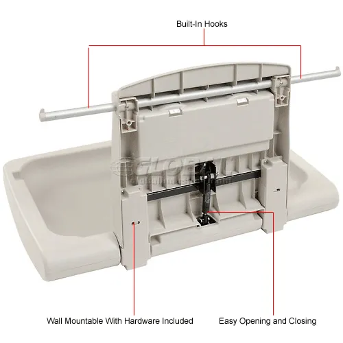 Rubbermaid wall best sale mounted changing table