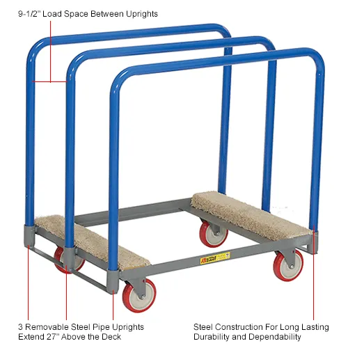 Little Giant® Panel Truck PTC-2436-5PY, Carpeted Ends