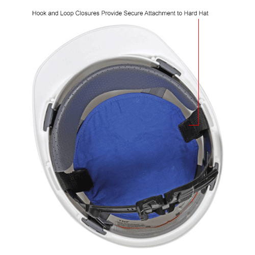 Solid Blue Ergodyne Chill-Its 6715 Evaporative Polymer Cooling Interior Hard Hat Pad Solid Blue Ergodyne Chill-Its 6715 Evaporative Polymer Cooling Interior Hard Hat Pad