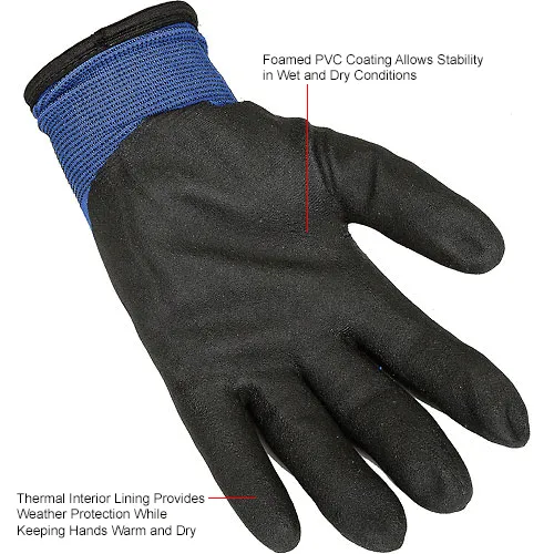 PVC Insulated Gloves - Cold Temperature Hand Protection