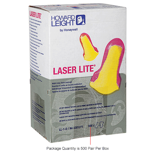Ear Plugs Howard Leight Laser Lite LL-1 NRR32 Uncorded Sleep Aid Plugs 20 Pairs 