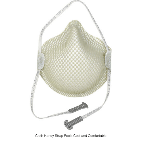 Moldex 2600N95 2600 Series N95 Particulate Respirators with HandyStrap&#174;, M/L, 15/Box