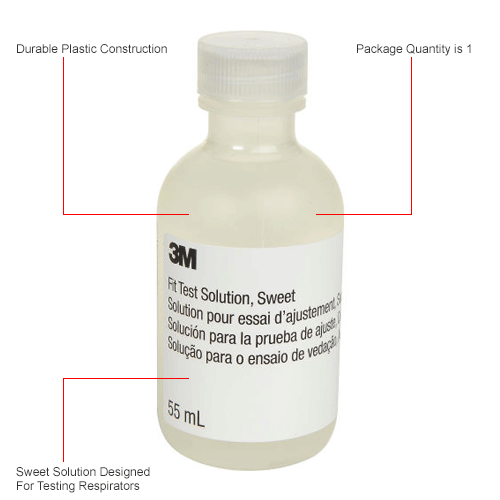 3M™ Fit Test Solution FT12, Sweet, 1 Bottle B314583