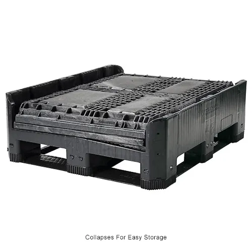 Global Industrial™ Plastic Collapsible Bulk Container, 48