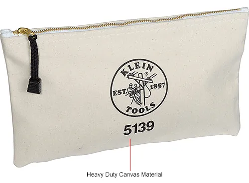 Klein Tools 5139 Canvas Zipper Bag 