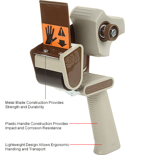 3M™ Pressure Sensitive Carton Sealing Hand Dispenser H180 for 2" Tape