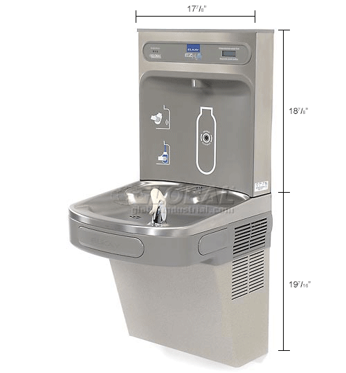 Elkay EZH2O LZS8WSLK Filtered Water Bottle Refilling Station, Wall