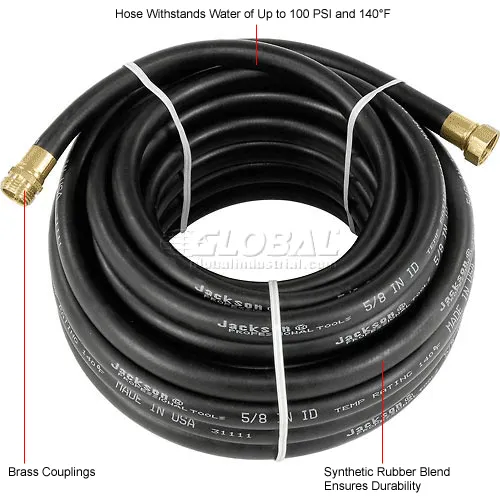 Black Rubber Garden Hose, Industrial Duty