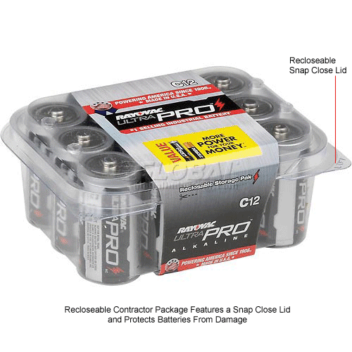 Rayovac Alkaline Ultra Pro C 12 Battery Contractor Pack