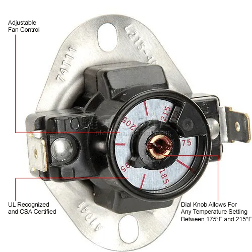 Supco AT014 Therm-O-Disc Adjustable Snap Disc Thermostat – Supply Shop - Foto 2