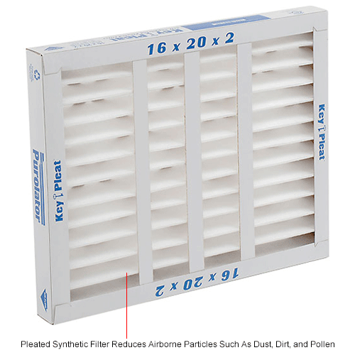 Sterling Seal SSI5251004777XCS Purolator Key Pleat Extended Surface Air filter by Mechanical MERV 8 Pack of 12 100/% Synthetic filter Media Heavy Duty Beverage Board Frame 14 W x 20 H x 1 D