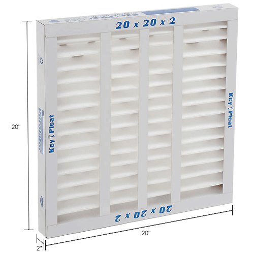 Purolator® Key Pleat™ Pleated Air Filter, MERV 7, SelfSupported, 20