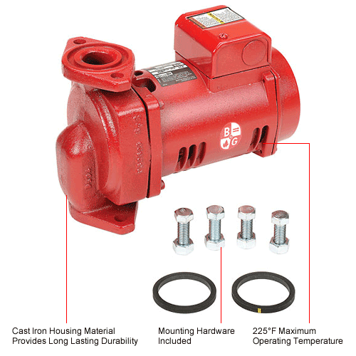 Maintenance-Free Series PL™ Cast Iron Circulator PL 55 Pump 1BL032 - 2 ...