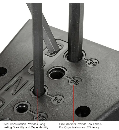 Bondhus, HTX10FS 10PC 3/32-3/8 Set Esagonale Con Impugnatura A T, 13390 | Leroy Merlin