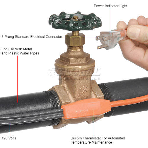 Frost King Automatic Electric Heat Cable Kit 12 Feet Long Pkg Qty
