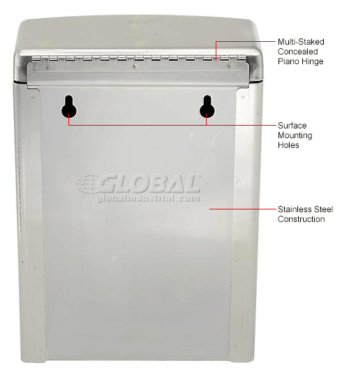 ASI® Roval™ Surface Mounted Sanitary Waste Receptacle 20852