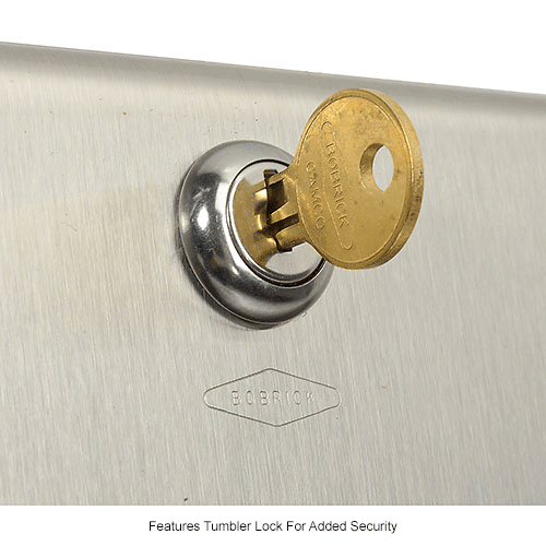 Bobrick® ClassicSeries™ Horizontal Towel Dispenser w/ Tumbler Lock
																			