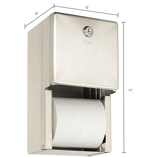 Bobrick Classic B-2888 Multi-Roll Toilet Tissue Dispenser for sale online 