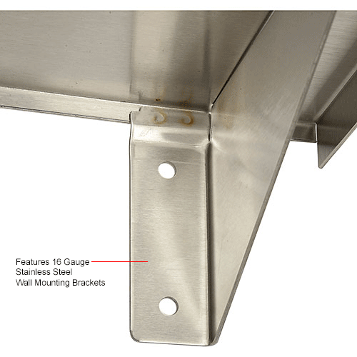 Bobrick® Stainless Steel Shelf - 16"W x 5"D - B295x16
																			