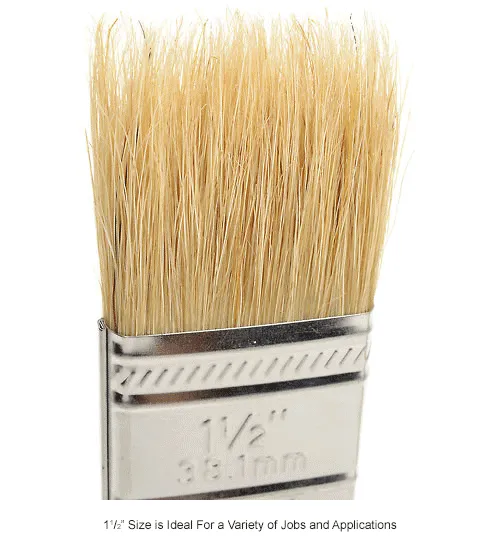 4 in. White China Bristle Flat Chip Brush