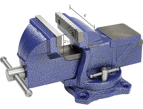 Wilton General Purpose 4 in. Jaw Bench Vise With Swivel Base
																			