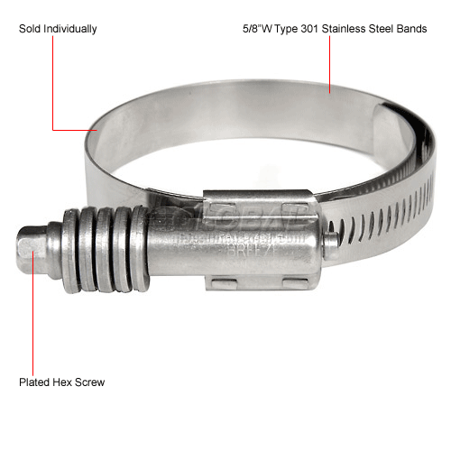 Constant Torque Clamp 21 Pack 5/8 Wide x 0.7 Thick Jupiter Pneumatics 1-3/4 to 2-5/8 Hose Constant Torque Clamp 21 Pack 5/8 Wide x 0.7 Thick Jupiter Pneumatics 1-3/4 to 2-5/8 Hose