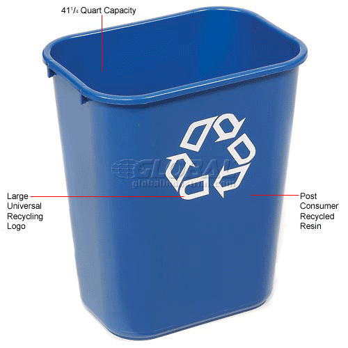 Rubbermaid Deskside Paper Recycling Container 