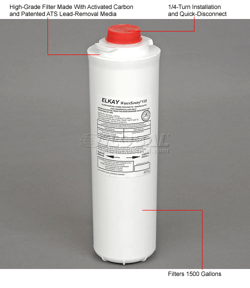 Elkay & Halsey Taylor 1500 Gallon Replacement Filter Cartridge, 51299C